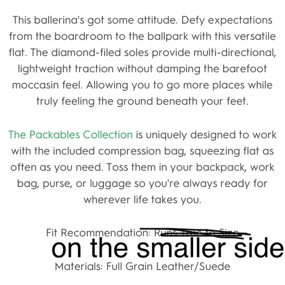 Plae Crosby Dusty Rose Ballet Flats - packable leather minimalist shoes - Picture 8 of 8